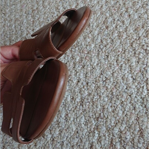 French Sole Alibi Sandal in Cognac Leather size 6.5 - Picture 7 of 12